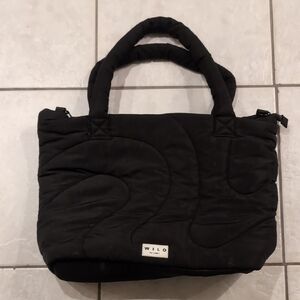 Wilo The Label Black Puffy Bag
